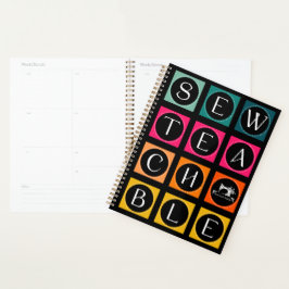 Agenda Cuadrados Coloridos Sewteachable