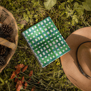 Agenda Cuadrícula de acuarela - verde