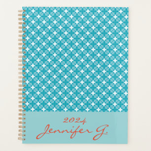 Agenda Cuadrícula y estrellas Gingham Pattern 2