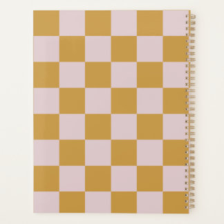 Agenda Cuadriculado Amarillo y Rosa