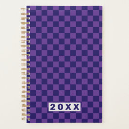 Agenda Cuadro azul púrpura