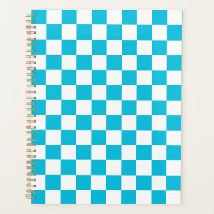 Agenda Cuadro clásico azul aqua