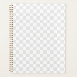 Agenda Cuadro de ajedrez de cuadros grises claros y blanc