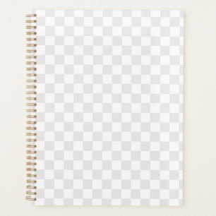 Agenda Cuadro de ajedrez de cuadros grises claros y blanc