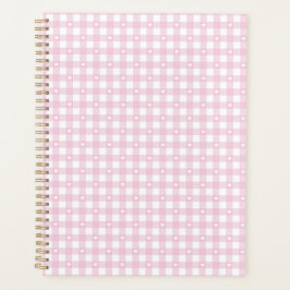 Agenda Cuadros Rosa Pastel
