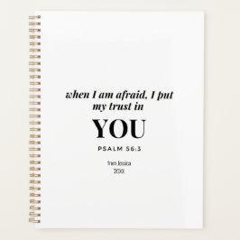 Agenda Cuando tengo miedo, confío en ti 