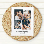 Agenda Cuatro Collages de fotos modernos<br><div class="desc">Este sencillo pero ultramoderno planificador de 2023 presenta cuatro de tus fotos personales favoritas en una única rejilla de fotos de aspecto estratificado. El diseño del planificador en blanco y negro incluye el nombre de su familia en una tipografía de escritura manuscrita elegante y moderna, y tiene un lugar para...</div>