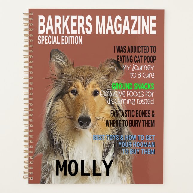 Agenda Cubierta de Collie Parody Magazine (Anverso)