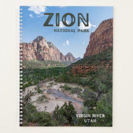 Agenda cubierta del parque nacional de Zion