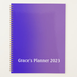 Agenda Cubierta personalizada Bello degradado púrpura