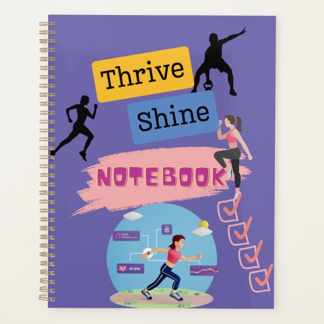 Agenda Cubierta Thrive and Shine Fitness (Anverso)
