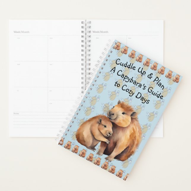 Agenda Cuddle Up & Plan: A Capybara's Guide to Cozy Days (Demostración)