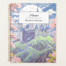 Agenda Cuello de hadas personalizado Castillo Pastel acua