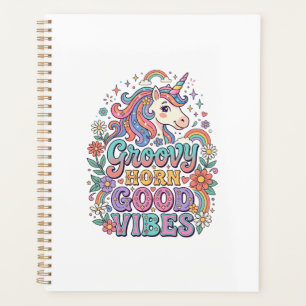 Agenda Cuerno Groovy Unicornio Buenos Vibes Encantador Ar