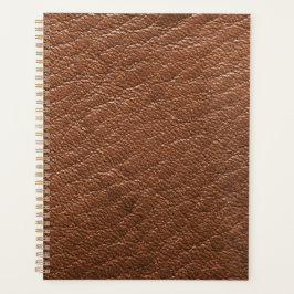 Agenda cuero marrón