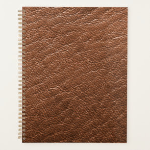 Agenda cuero marrón