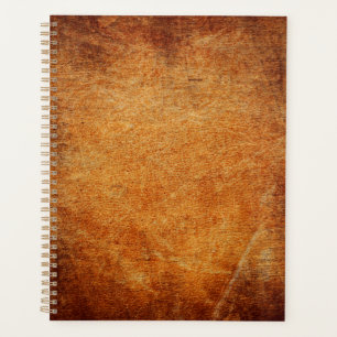 Agenda Cuero marrón con sombra
