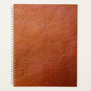 Agenda Cuero marrón falso