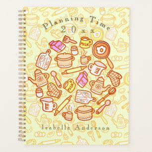 Agenda Cuidada utensilios de cocina amarillo