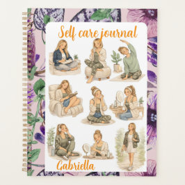 Agenda Cuidado personal chic para nuevas mamás con acuare