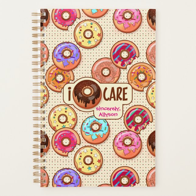 Agenda Cuidados de anillos Graciosos Donut Dulces Tratami (Anverso)