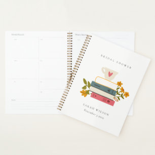 Agenda Cuidados libros de cuentos de Dusky Floral Bridal