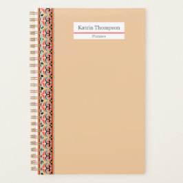 Agenda Cumpleaños de mamá personalizado minimalismo beige