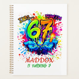 Agenda Cumpleaños Graffiti Seis Siete,Seis Siete Manualid
