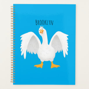 Agenda Curioso ilustracion de personalizado ganso domésti