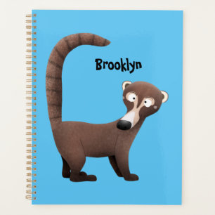 Agenda Curioso ilustracion personalizado de coatimundi