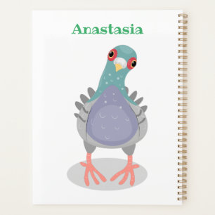 Agenda Curioso ilustracion personalizado de palomas