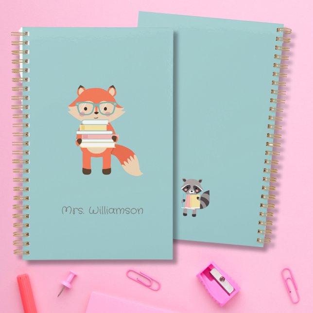 Agenda Curte fox con libros Planner (Subido por el creador)