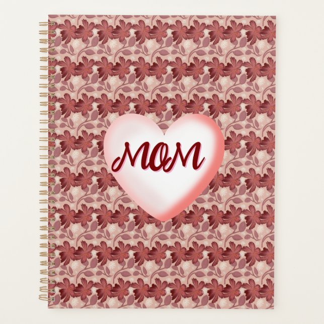 Agenda Custom and personalized floral gift for Mom (Anverso)