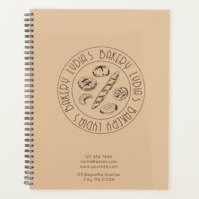 Agenda Custom Bakery Logo Planne (Anverso)