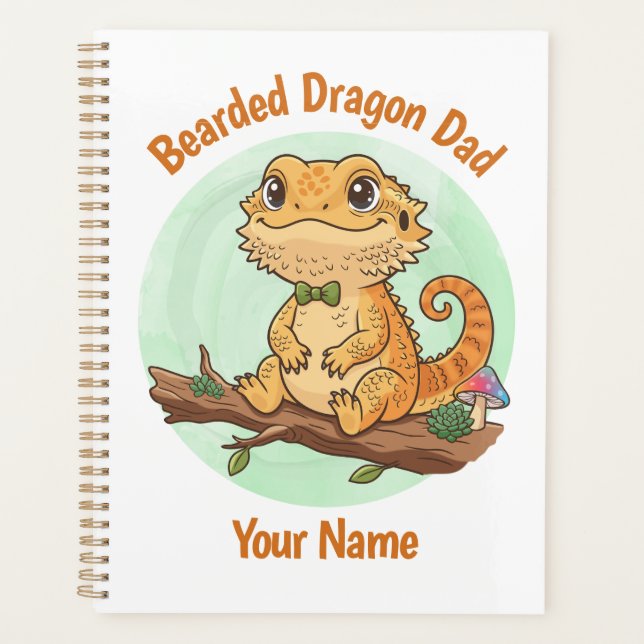 Agenda Custom Bearded Dragon Dad Planner (Anverso)