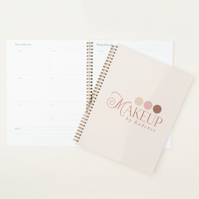 Agenda Custom Branded Makeup Artist Appointment Planner (Demostración)