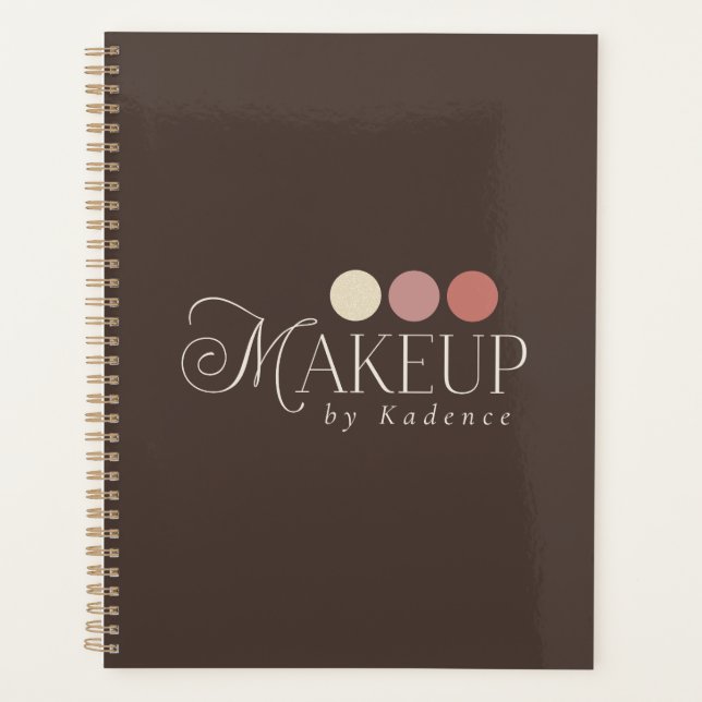 Agenda Custom Branded Makeup Artist Appointment Planner (Anverso)