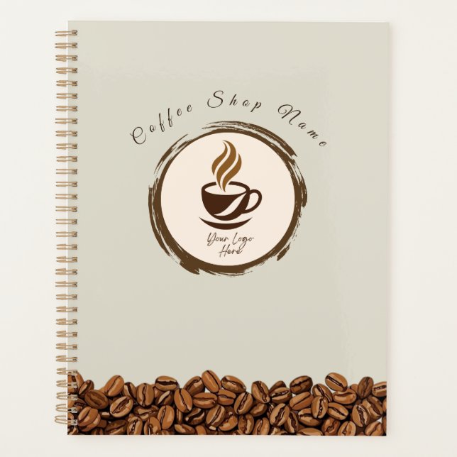 Agenda Custom Coffee Shop Planner – Personalized Business (Anverso)