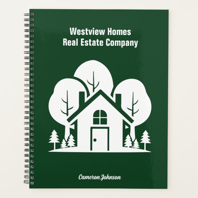 Agenda Custom Green Forest House Real Estate Company (Anverso)