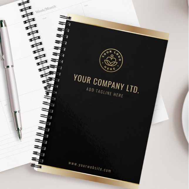 Agenda Custom Logo Elegant Black Gold (Subido por el creador)