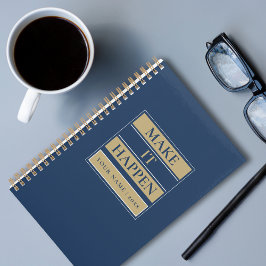 Agenda Custom Minimal Planner with Name, Year & Title