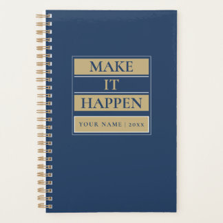 Agenda Custom Minimal Planner with Name, Year & Title