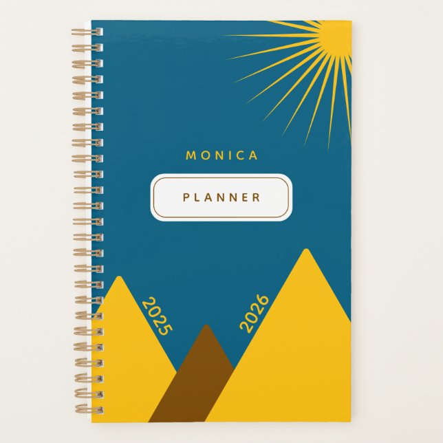 Agenda Custom Name and Year Planner (Anverso)