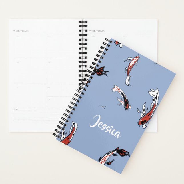 Agenda Custom name koi fish blue (Demostración)