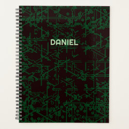 Agenda Custom Name Tech Circuit Planner