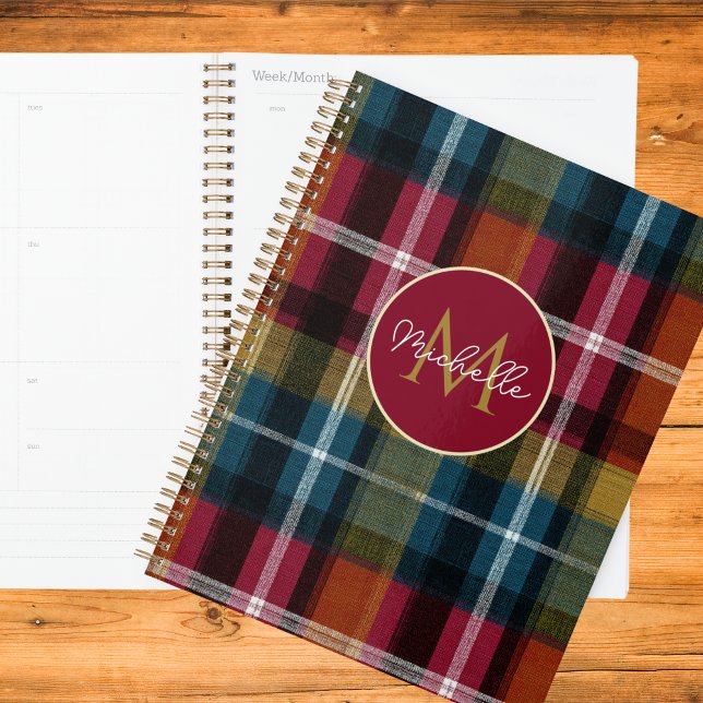 Agenda Custom Planner Gingham Pattern Style (Subido por el creador)