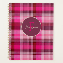 Agenda Custom Planner Gingham Pattern Style