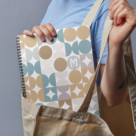 Agenda Custom Teal Blue Green Gray Taupe Beige Pattern