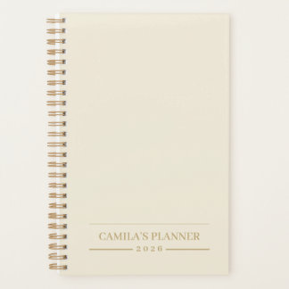 Agenda Custom Yearly Planner | Sleek Neutral Design