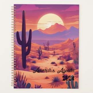 Agenda Customizable agenda, planner, name, year, desert